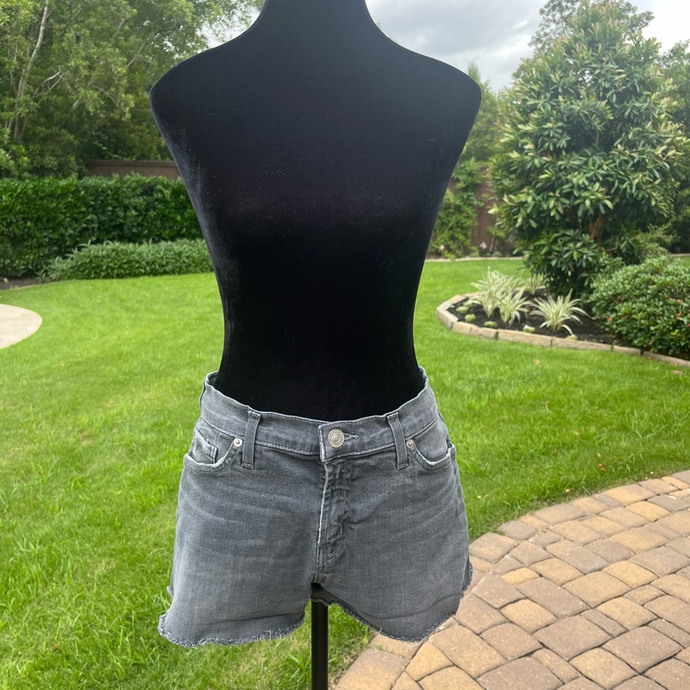Hudson- Denim Shorts (Size 30) in a Soft Black Wash!